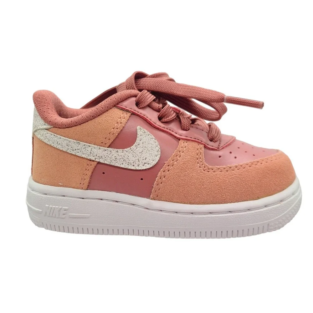 Nike Toddler‎ Baby Air Force 1 TD CD7417 600 Pink Quartz Sneaker Shoe Size 6C